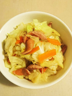 ウインナーとキャベツの炒め煮-レシピのメイン写真