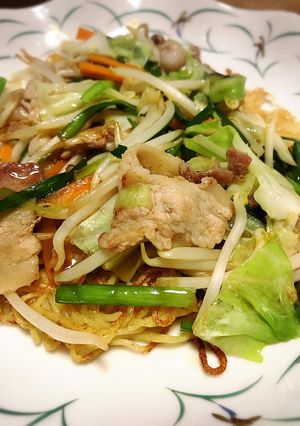 簡単!あんかけオイスター焦がし焼きそば♡-レシピのメイン写真