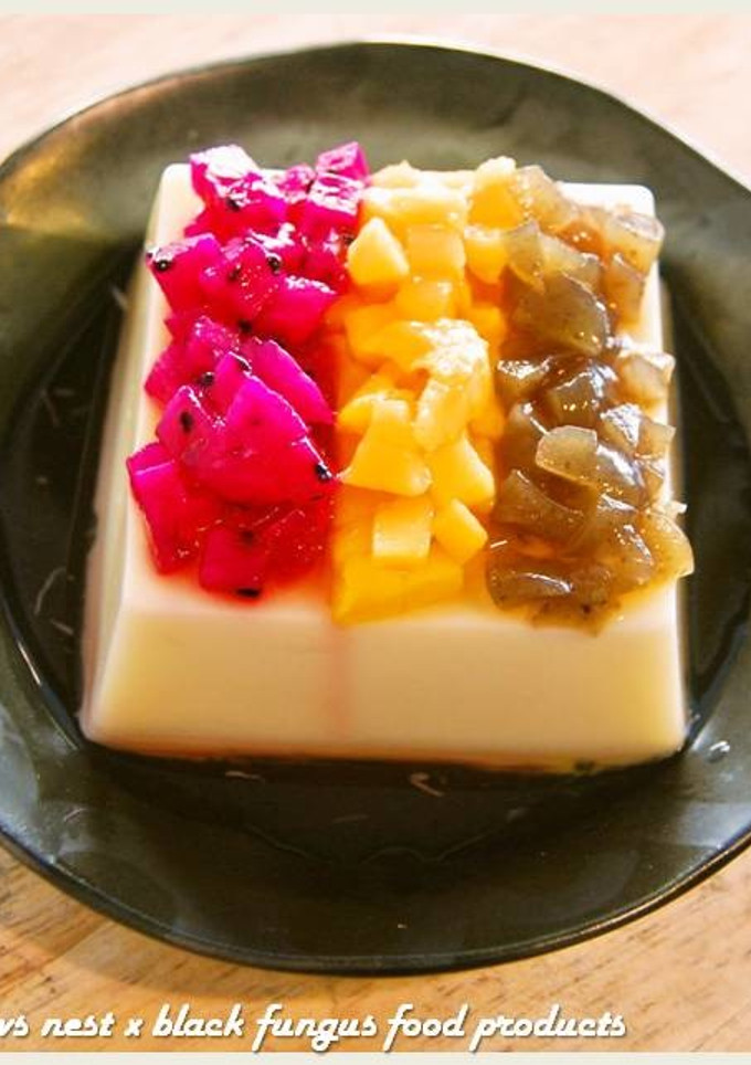 涼拌黑木耳鮮果豆腐．柯媽媽の植物燕窩-レシピのメイン写真