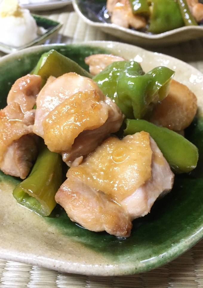万願寺とうがらしと鶏肉のポン酢醤油炒め-レシピのメイン写真