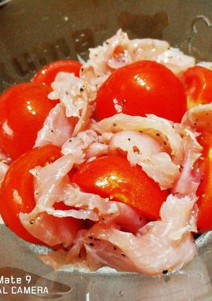★トマトと生ハムのオリーブオイルサラダ★-レシピのメイン写真