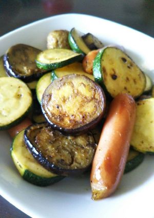 夏野菜！！茄子とズッキーニの辛酸っぱ☆-レシピのメイン写真