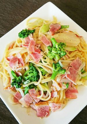ベーコンとブロッコリーのクリームパスタ❤-レシピのメイン写真