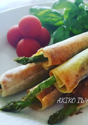 綺麗になれちゃう『豚肉とアスパラ春巻き』-レシピのメイン写真
