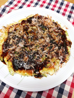 ゴーヤと豆腐De♪トロふわのお好み焼き♥-レシピのメイン写真