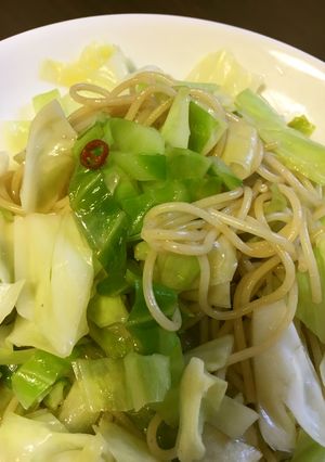 キャベツとアンチョビーのパスタ-レシピのメイン写真