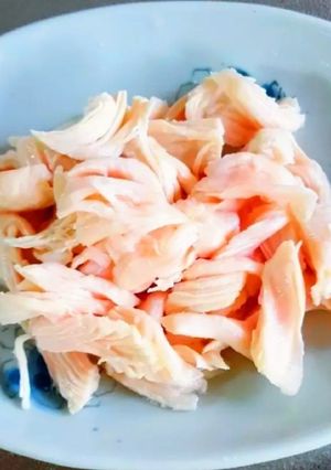 電子レンジでしっとり★鶏ささみの酒蒸し-レシピのメイン写真
