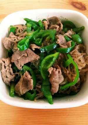 しらたき入り青椒肉絲-レシピのメイン写真