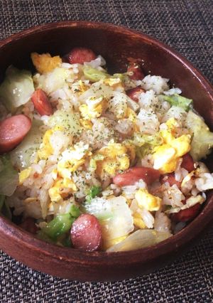 ウインナーと卵のバター醤油チャーハン-レシピのメイン写真