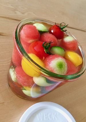 すいかと夏野菜の簡単ピクルス-レシピのメイン写真
