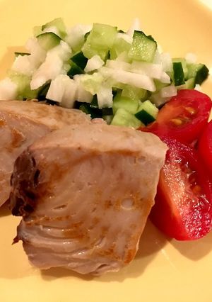 犬ごはん カツオステーキ-レシピのメイン写真