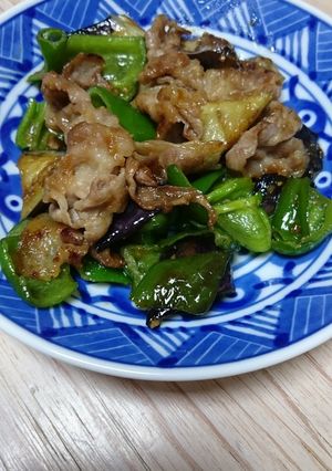 なすとピーマンと豚肉の味噌炒め★-レシピのメイン写真