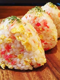 干しエビと卵のおにぎり-レシピのメイン写真