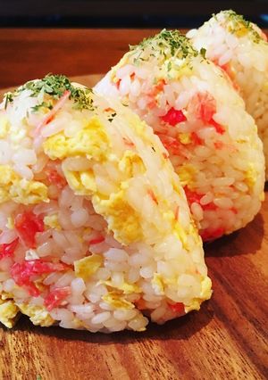 干しエビと卵のおにぎり-レシピのメイン写真