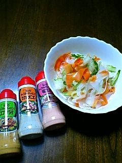 丸ごと1本大根サラダ(キューピードレ-レシピのメイン写真