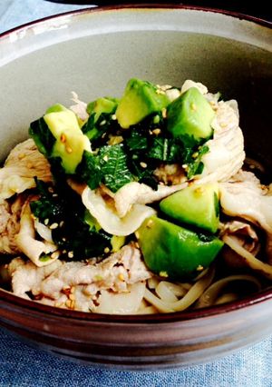 レモンと大葉で爽快✨豚しゃぶアボカド麺♪-レシピのメイン写真