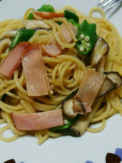 オクラときのこのバター醤油パスタ-レシピのメイン写真