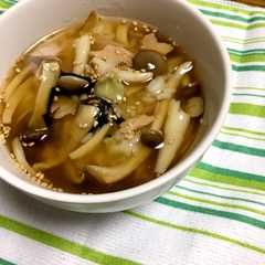 รูปของ 旨っ！！簡単！！きのこ汁の丼！！