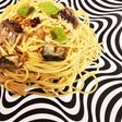 オイルサーディンのパスタ和風