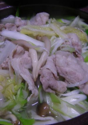 豚バラでお野菜たっぷり鍋-レシピのメイン写真