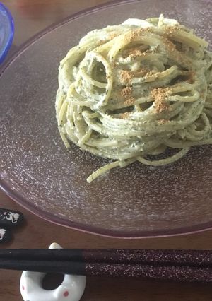山椒ピリリ❤︎和風❤︎冷製緑茶ノベーゼ-レシピのメイン写真