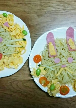 キャラ麺で冷やし中華-レシピのメイン写真