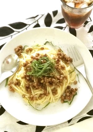 香ばしい納豆のパスタ-レシピのメイン写真