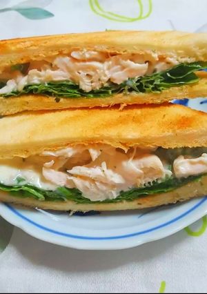 ヨーグルトチキンのグリルサンドイッチ-レシピのメイン写真