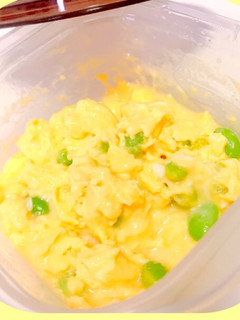 レンジで簡単☆枝豆チーズ♡ふわふわ卵-レシピのメイン写真