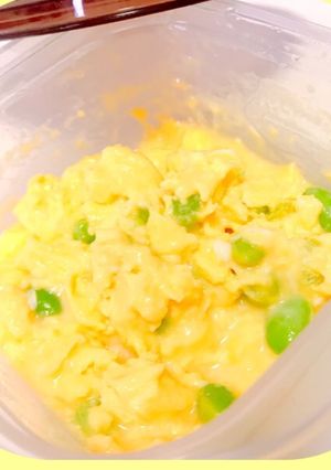 レンジで簡単☆枝豆チーズ♡ふわふわ卵-レシピのメイン写真