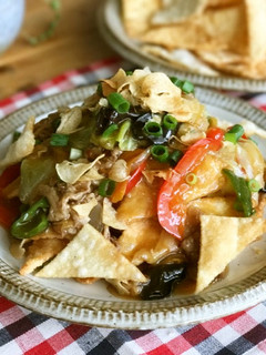 揚げつつけ★牛カルビと夏野菜のあんかけ-レシピのメイン写真