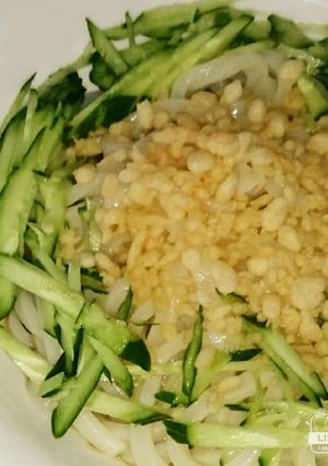 楽チン♪冷やしたぬきうどん(-^艸^-)-レシピのメイン写真