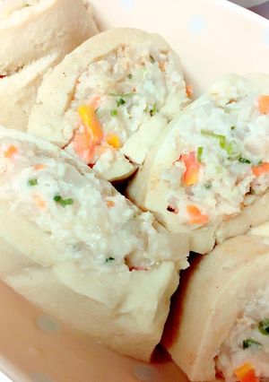 高野豆腐の鶏ひき肉詰め❁˚-レシピのメイン写真