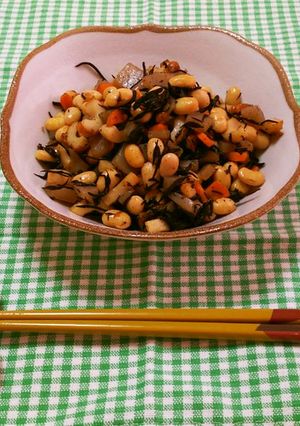 モリモリ食べれる常備菜！ひじきの五目煮豆-レシピのメイン写真