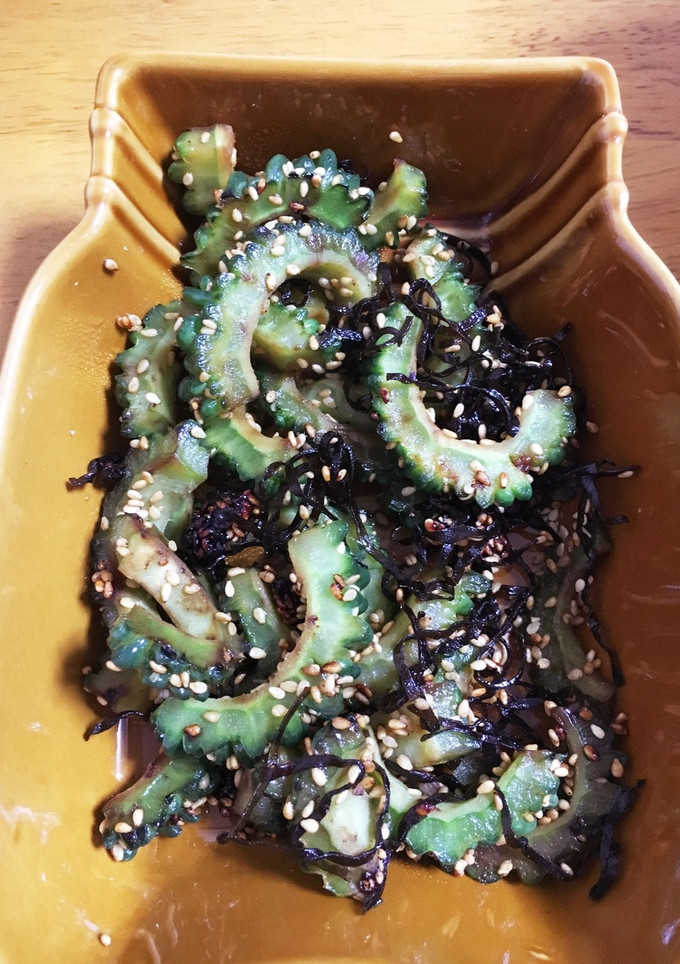 ゴーヤと塩昆布炒め-レシピのメイン写真