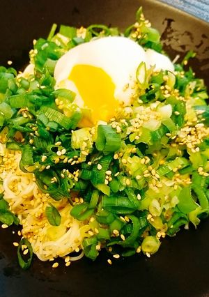 素麺アレンジ 簡単ネギ温玉素麺-レシピのメイン写真