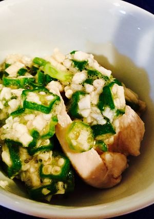 夏バテ解消♬鶏胸肉のネバネバ掛け-レシピのメイン写真