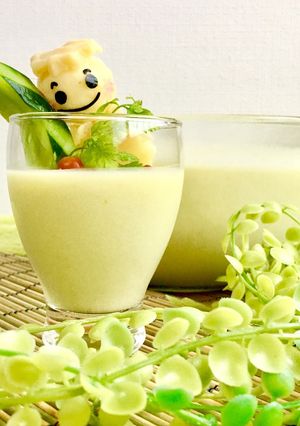 キュウリ大量消費ポタージュ炊飯器で簡単！-レシピのメイン写真