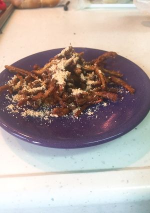 残り物お蕎麦で黒みつかりんとう-レシピのメイン写真