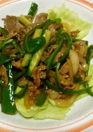 牛肉とピーマンときゅうりのオイスター炒め-レシピのメイン写真
