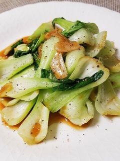 チンゲン菜のにんにく炒め-レシピのメイン写真