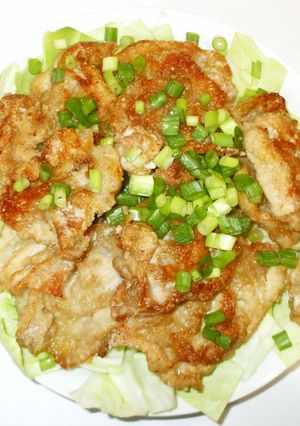 豚肉のから揚げ♪ラー油簡単ドレッシング-レシピのメイン写真