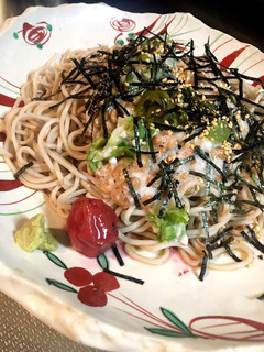 ネバネバ四兄弟の冷やしぶっかけ蕎麦^_^-レシピのメイン写真
