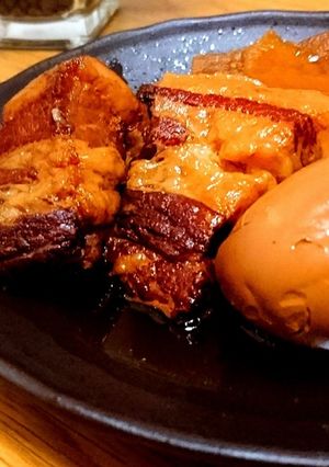 圧力鍋で短時間★赤ワインで煮込む豚の角煮-レシピのメイン写真
