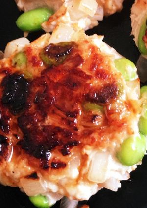 ダイエット！枝豆鶏バーグ-レシピのメイン写真