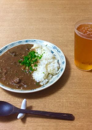大人味覚、鶏モツトマトカレー！-レシピのメイン写真