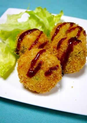 お弁当！枝豆コロッケ(茹で枝豆～)-レシピのメイン写真