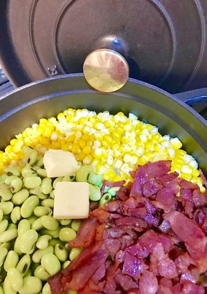 Staub とうもろこしの炊き込みご飯-レシピのメイン写真