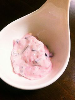 ピンク色のしば漬けタルタルソース-レシピのメイン写真