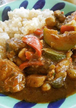 夏野菜のハーブカレー-レシピのメイン写真